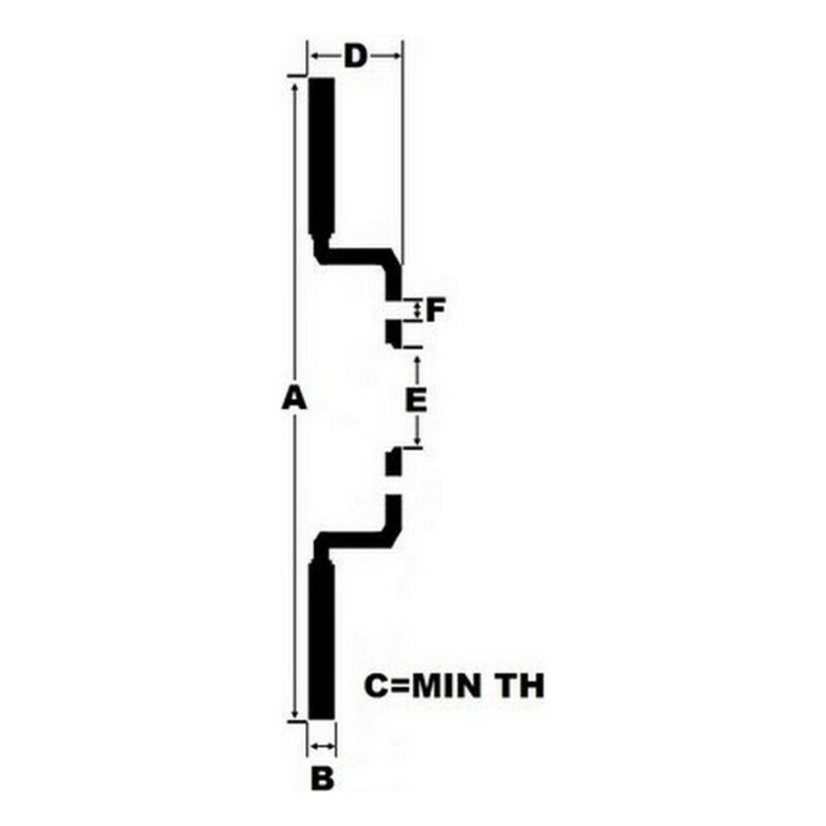 Bromsskivor Black Diamond K1381CD Fast Borr Bakre